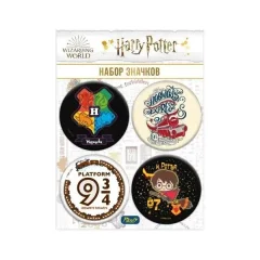 Набор значков Harry Potter (№4, 4 шт.)